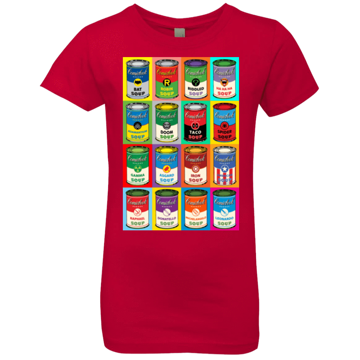 T-Shirts Red / YXS Comic Soup Girls Premium T-Shirt