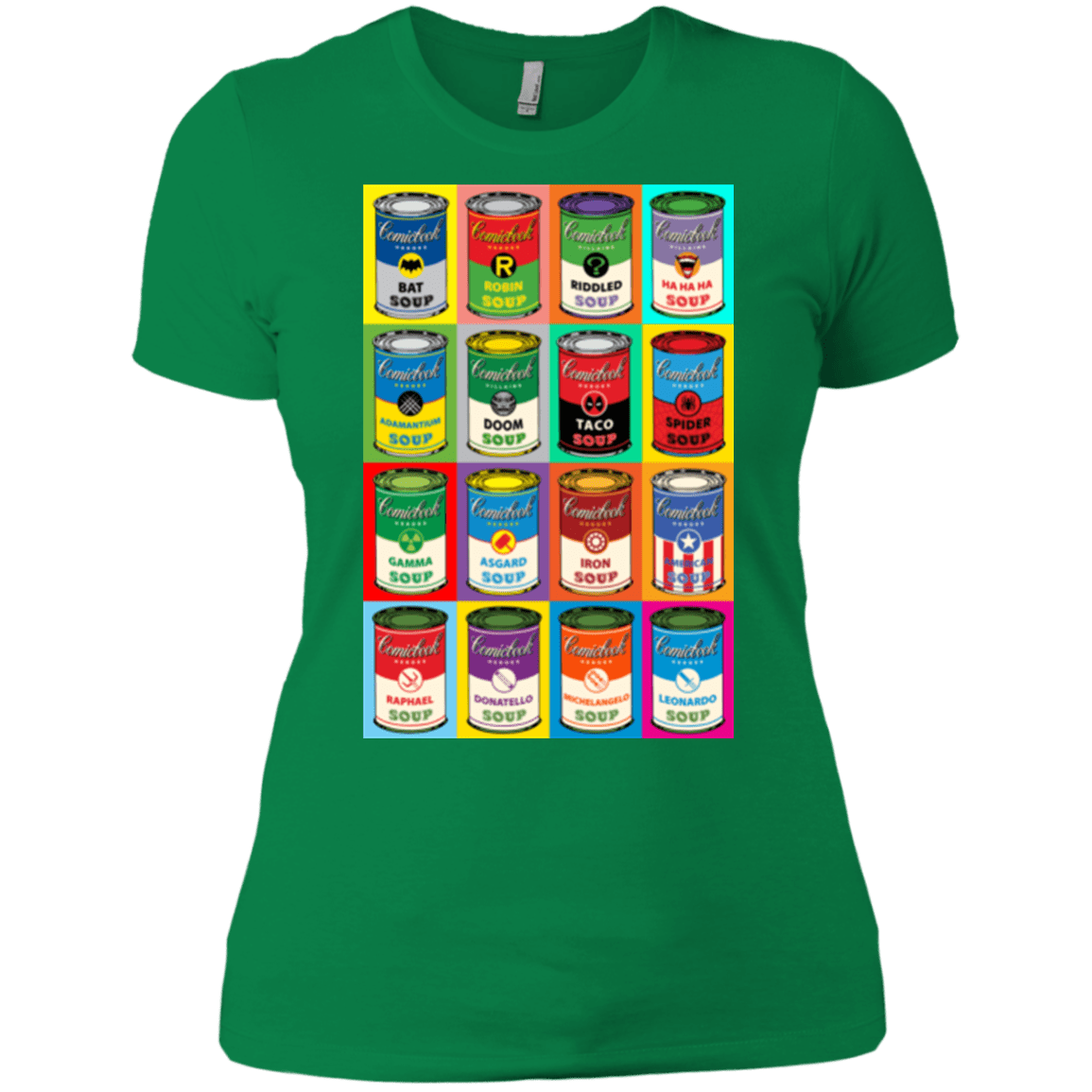 T-Shirts Kelly Green / X-Small Comic Soup Women's Premium T-Shirt