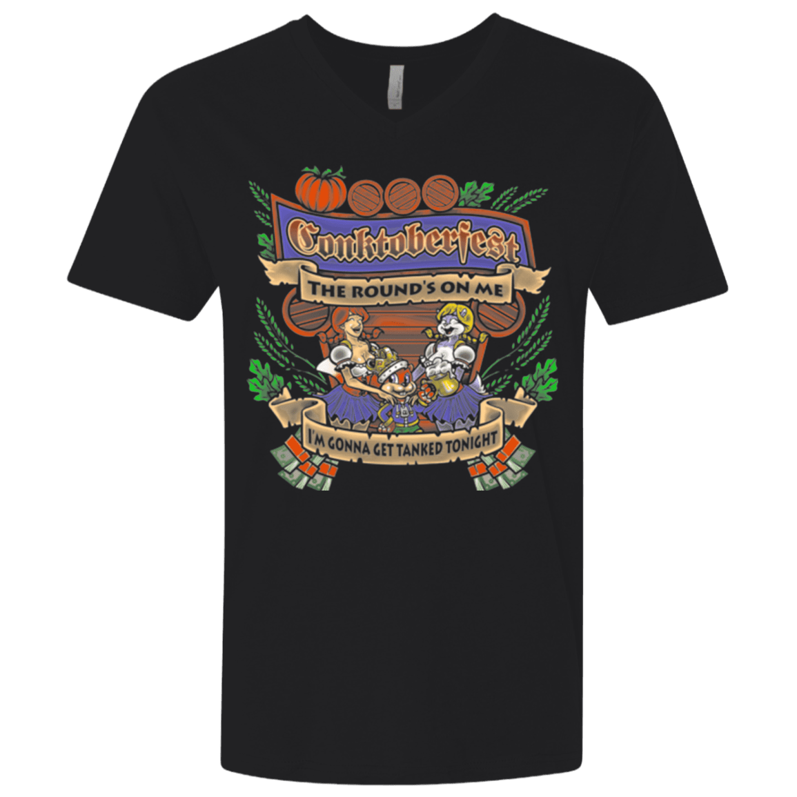 T-Shirts Black / X-Small Conktoberfest Men's Premium V-Neck