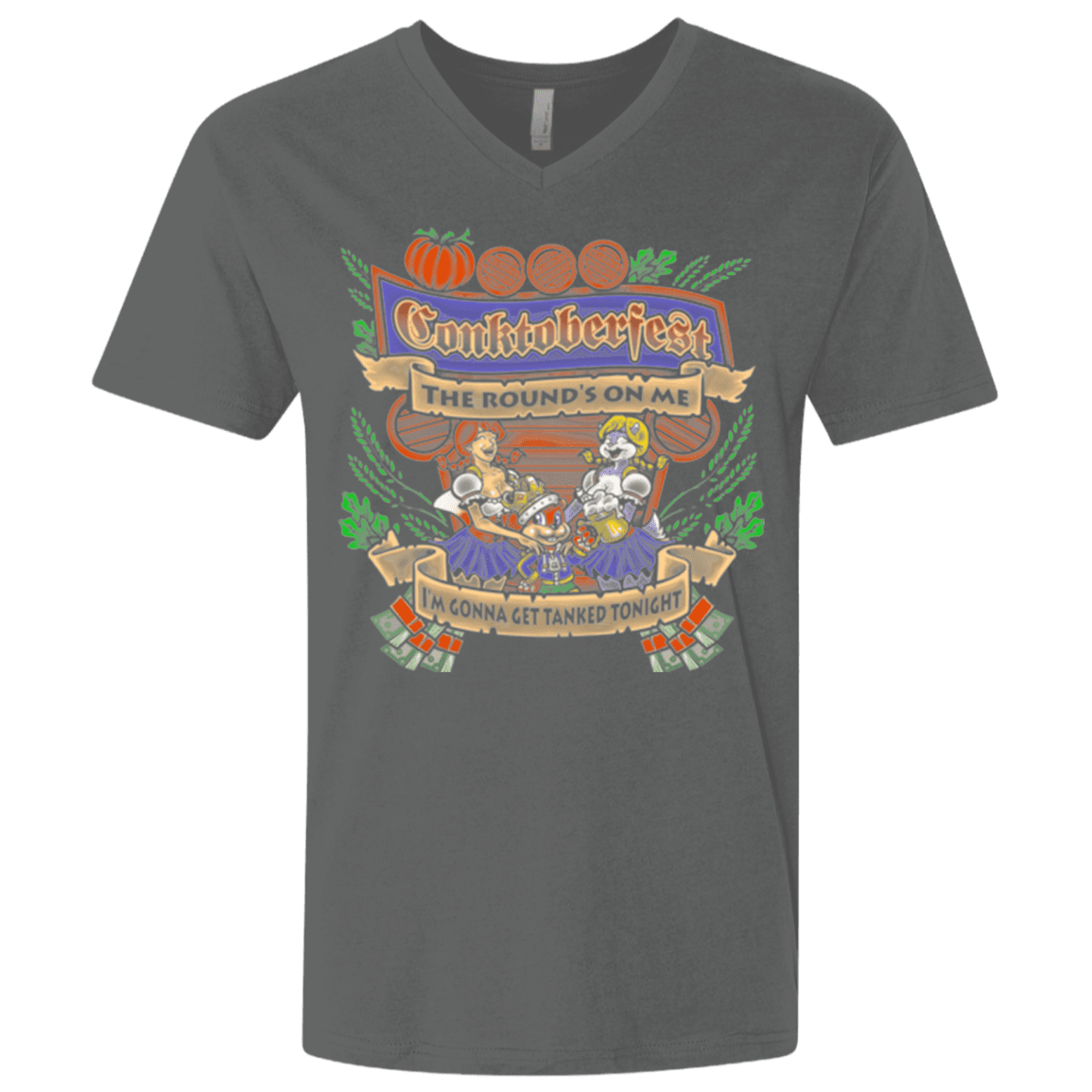 T-Shirts Heavy Metal / X-Small Conktoberfest Men's Premium V-Neck