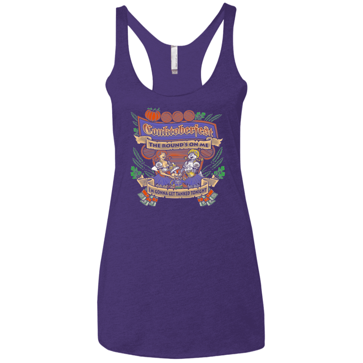 T-Shirts Purple / X-Small Conktoberfest Women's Triblend Racerback Tank