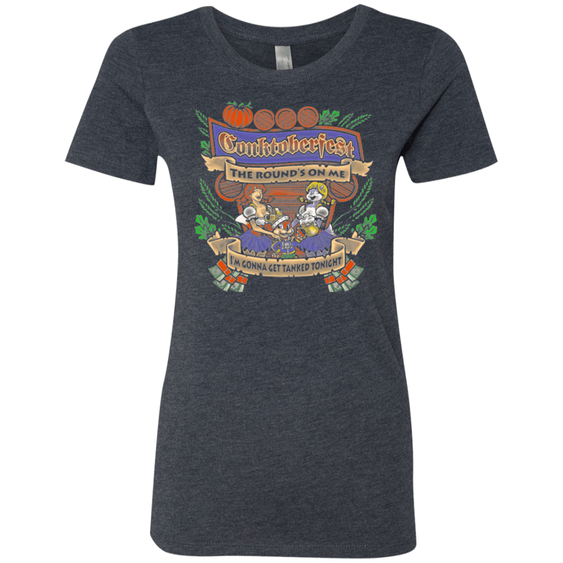 T-Shirts Vintage Navy / Small Conktoberfest Women's Triblend T-Shirt