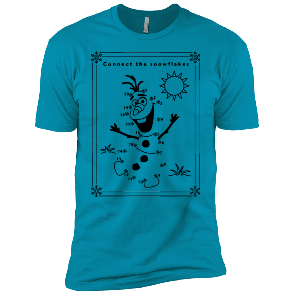 T-Shirts Turquoise / YXS Connect the snowflakes Boys Premium T-Shirt