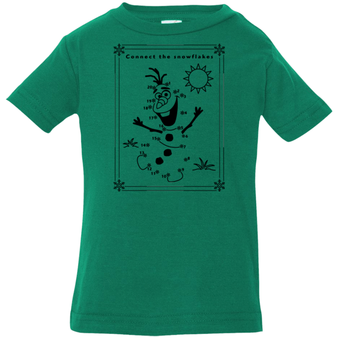 T-Shirts Kelly / 6 Months Connect the snowflakes Infant Premium T-Shirt