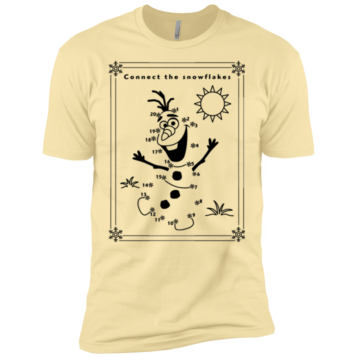 T-Shirts Banana Cream / X-Small Connect the snowflakes Men's Premium T-Shirt