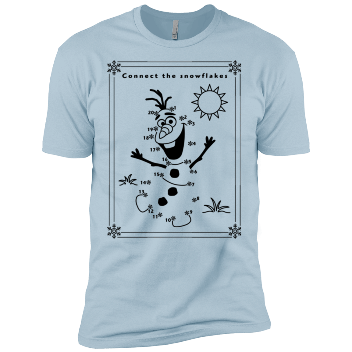 T-Shirts Light Blue / X-Small Connect the snowflakes Men's Premium T-Shirt