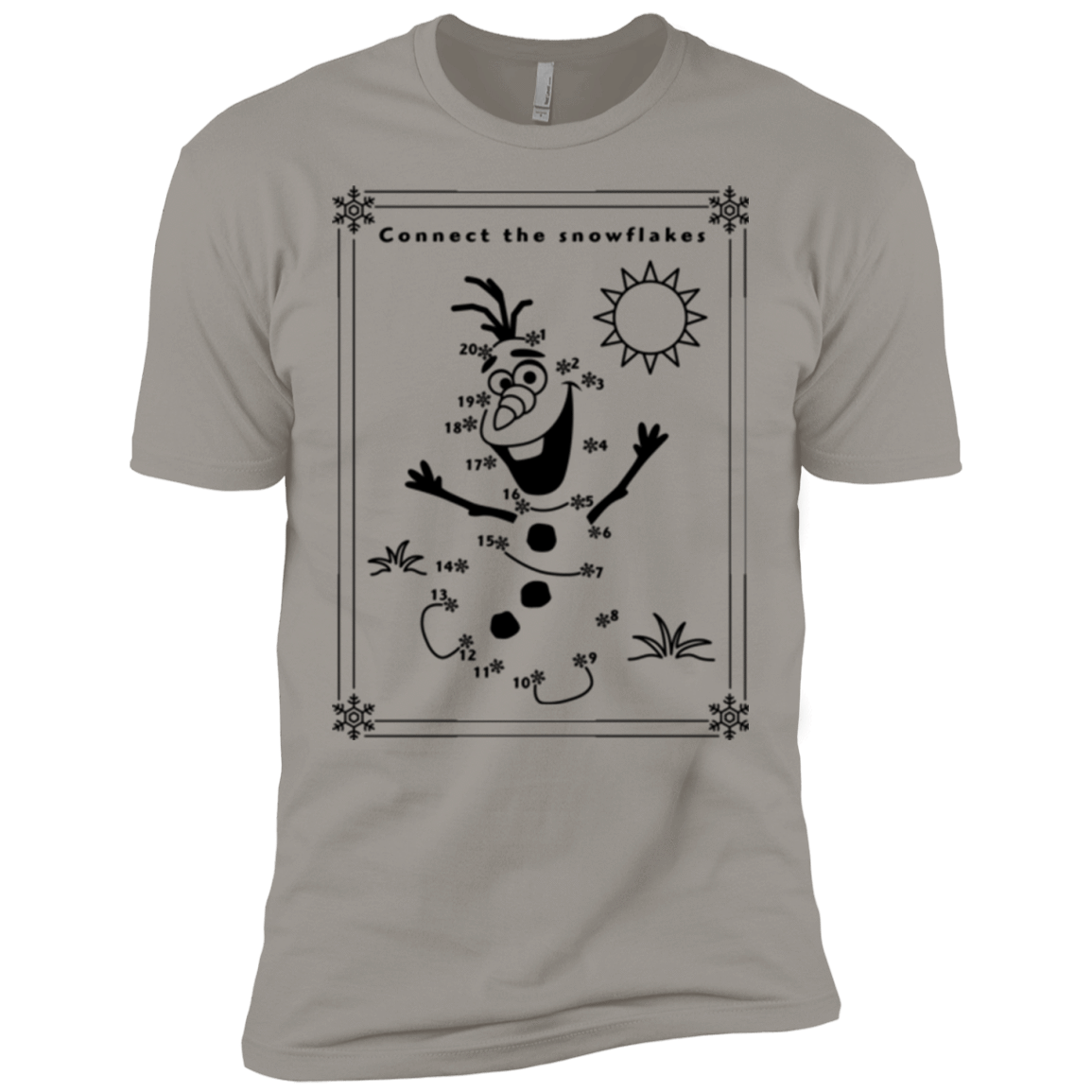 T-Shirts Light Grey / X-Small Connect the snowflakes Men's Premium T-Shirt