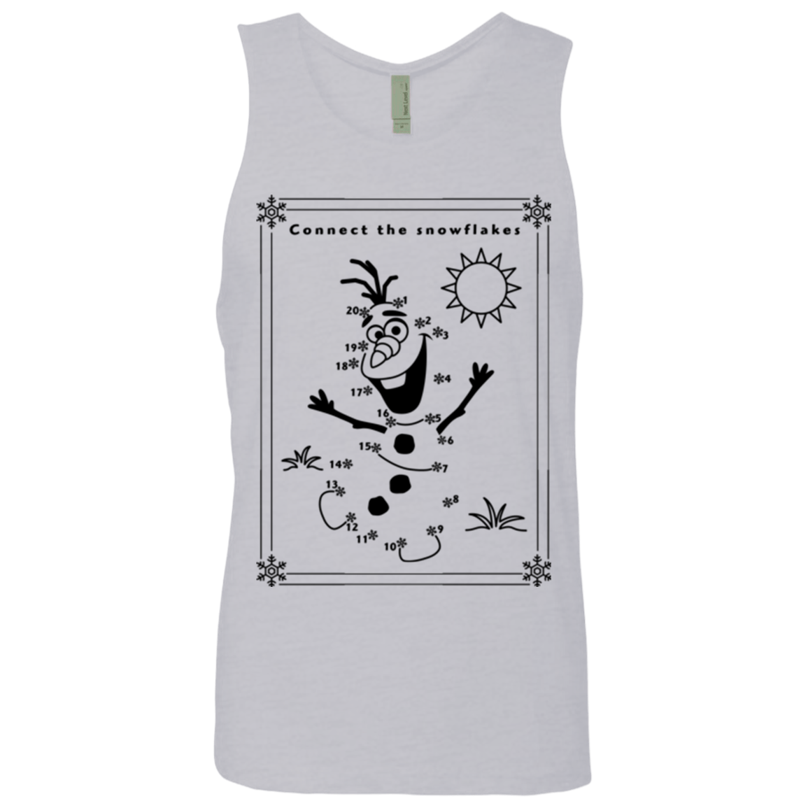 T-Shirts Heather Grey / Small Connect the snowflakes Men's Premium Tank Top