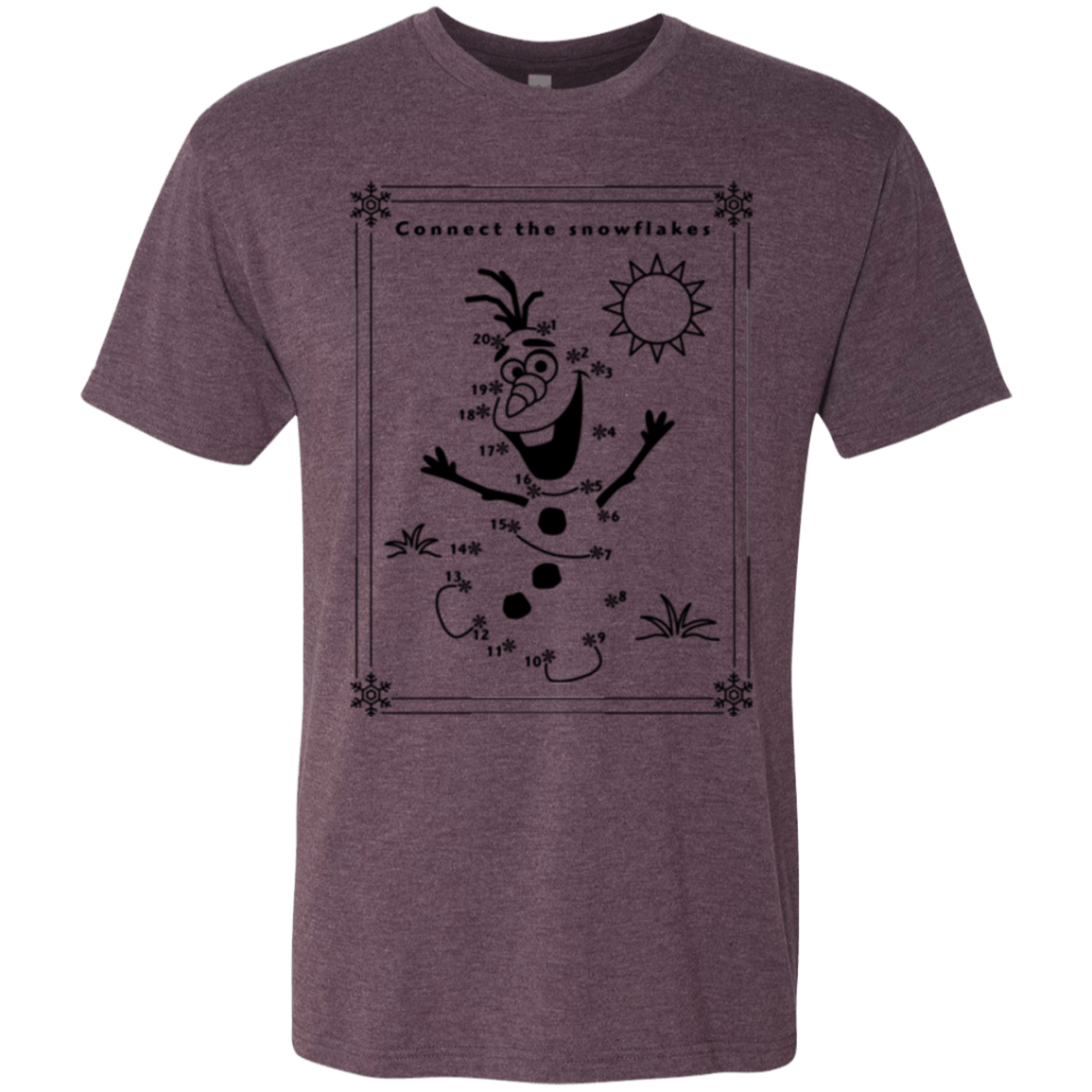 T-Shirts Vintage Purple / Small Connect the snowflakes Men's Triblend T-Shirt