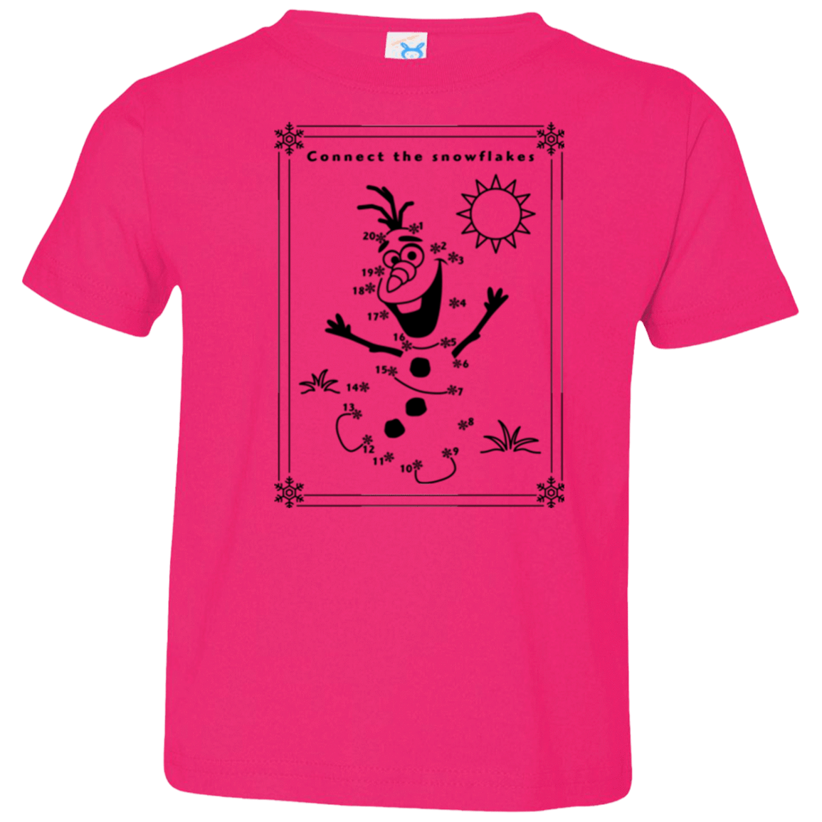 T-Shirts Hot Pink / 2T Connect the snowflakes Toddler Premium T-Shirt