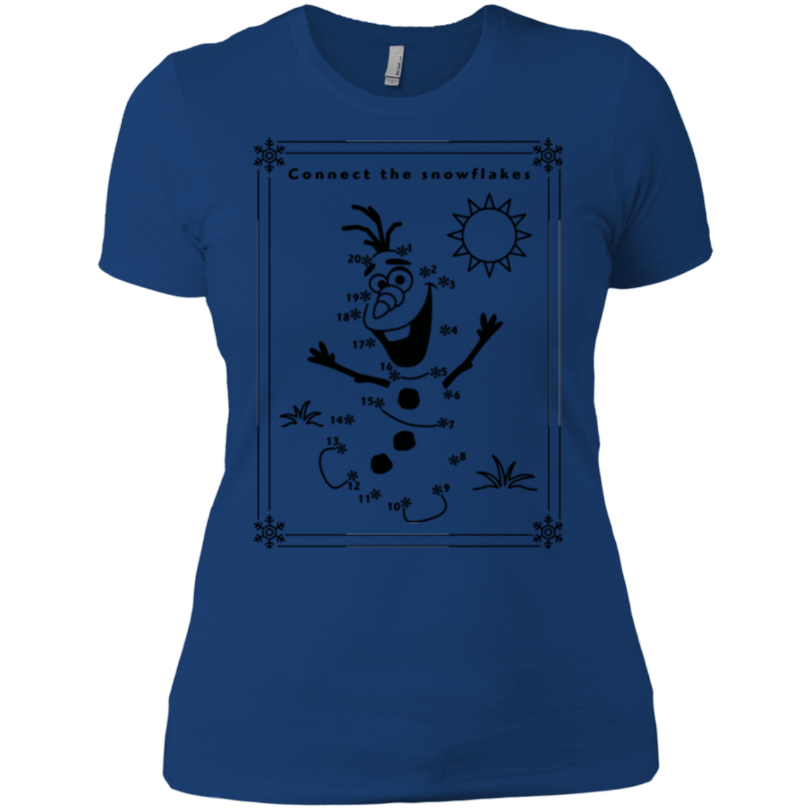 T-Shirts Royal / X-Small Connect the snowflakes Women's Premium T-Shirt