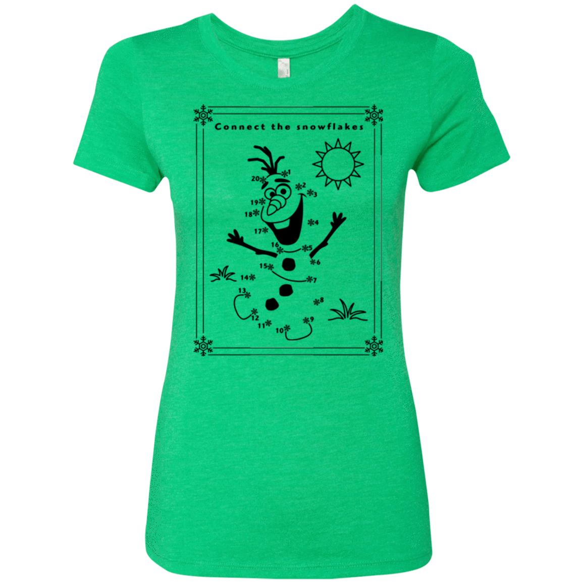 T-Shirts Envy / Small Connect the snowflakes Women's Triblend T-Shirt