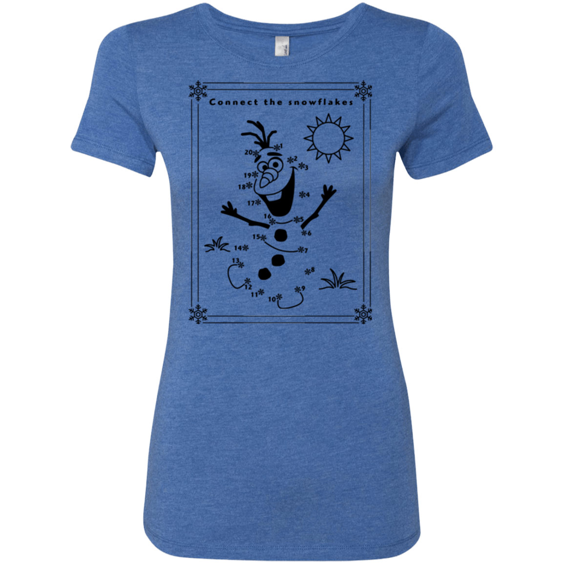 T-Shirts Vintage Royal / Small Connect the snowflakes Women's Triblend T-Shirt