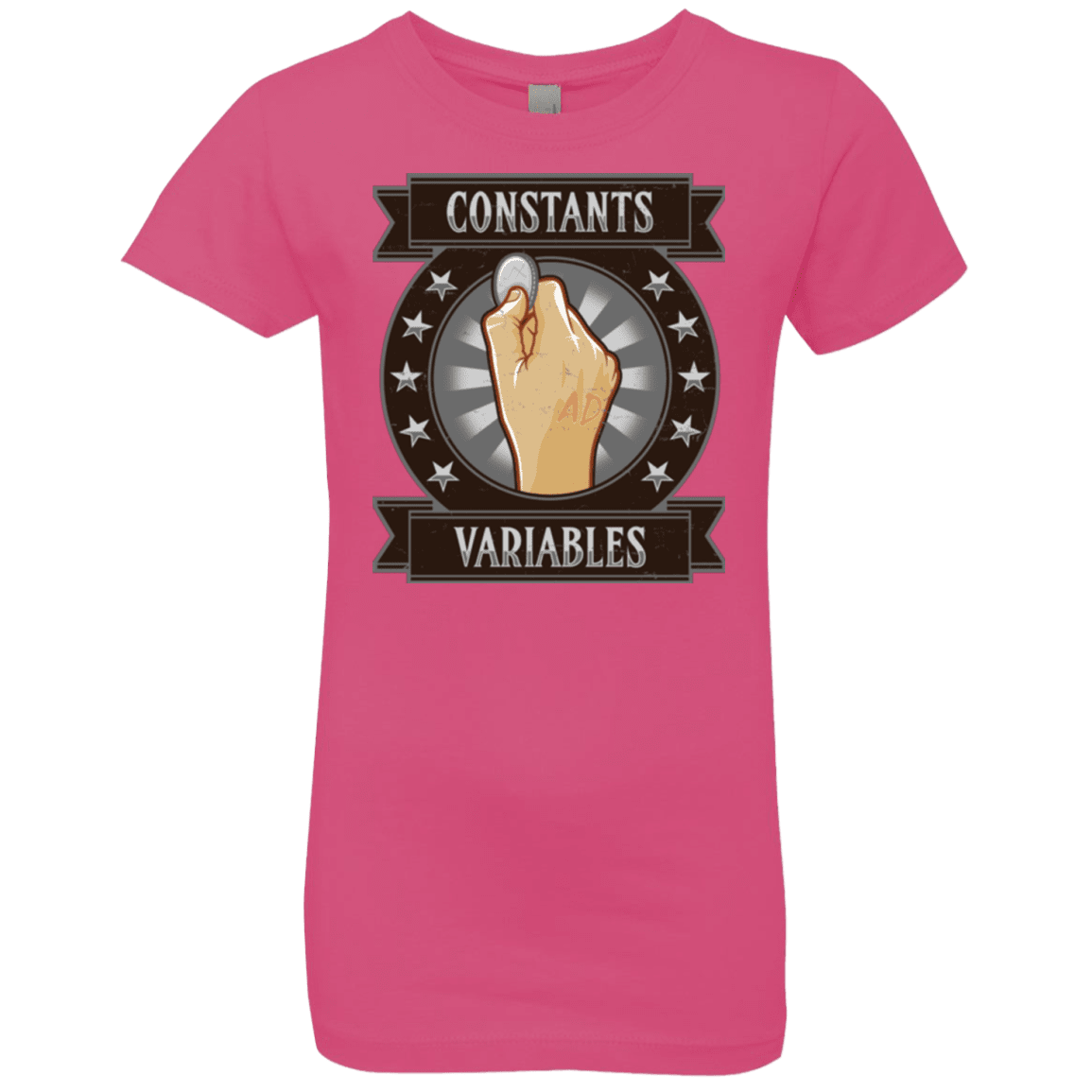 T-Shirts Hot Pink / YXS CONSTANTS AND VARIABLES Girls Premium T-Shirt