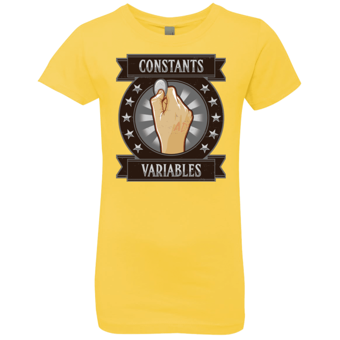 T-Shirts Vibrant Yellow / YXS CONSTANTS AND VARIABLES Girls Premium T-Shirt