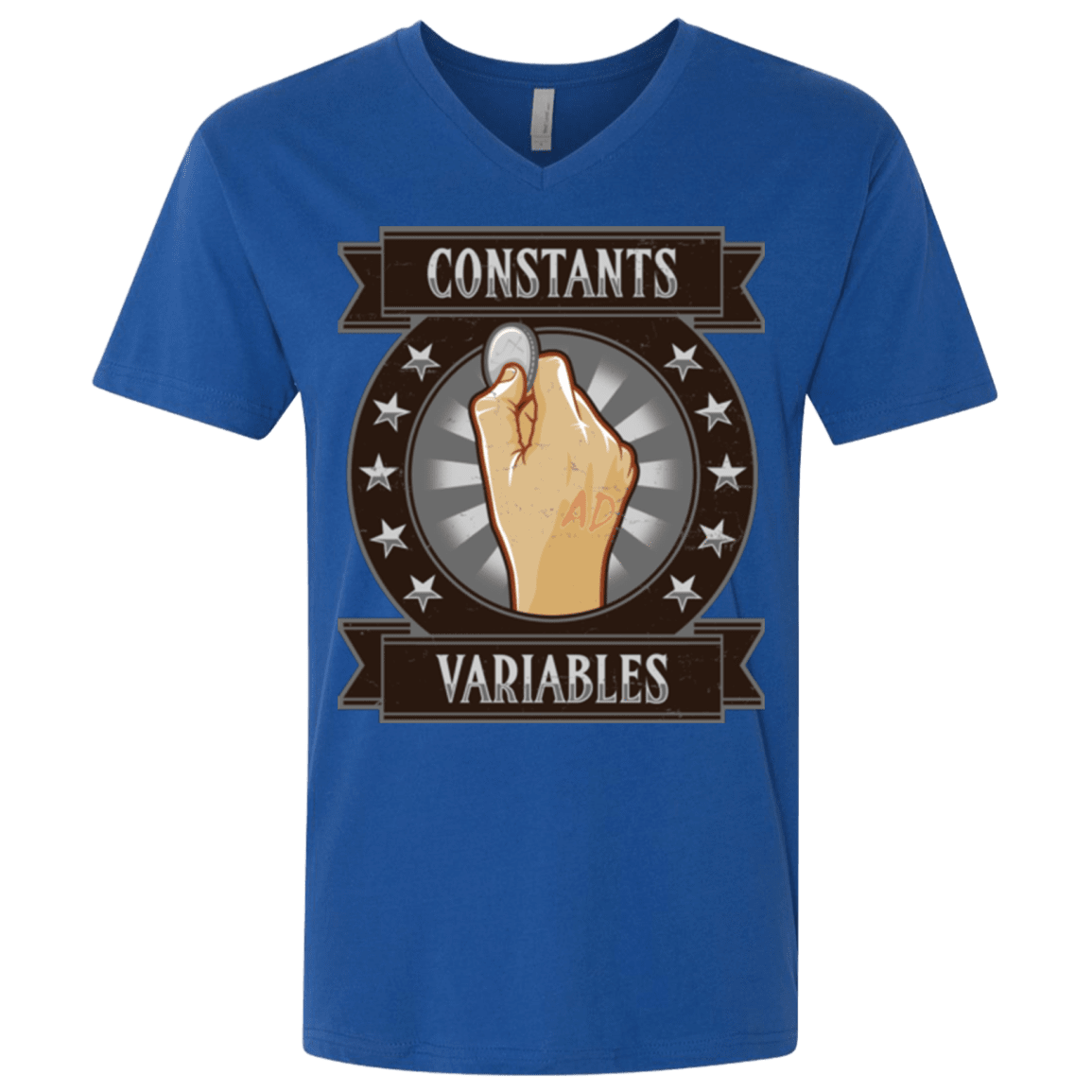 T-Shirts Royal / X-Small CONSTANTS AND VARIABLES Men's Premium V-Neck