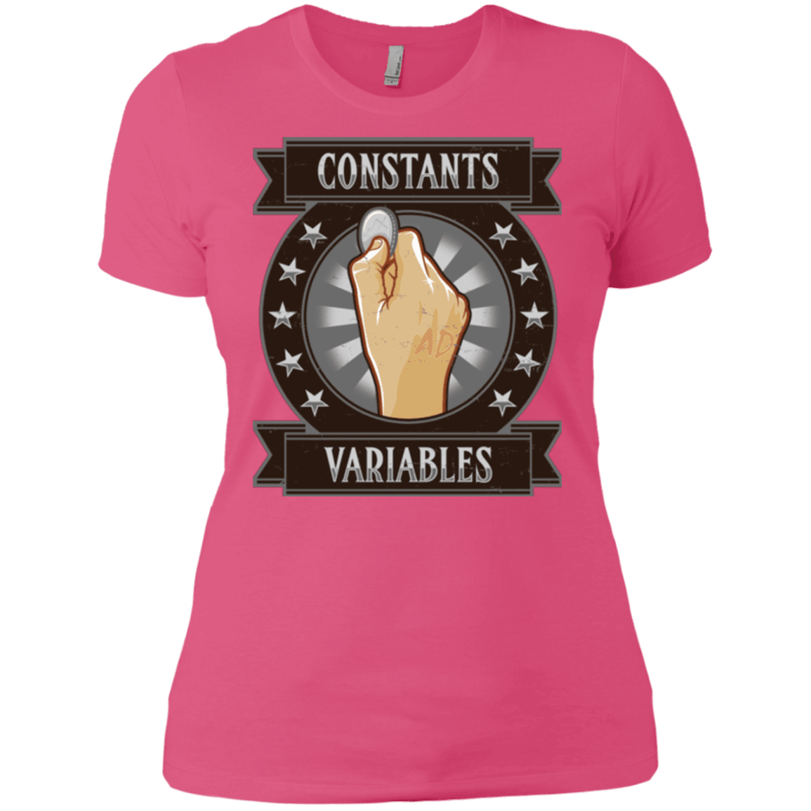 T-Shirts Hot Pink / X-Small CONSTANTS AND VARIABLES Women's Premium T-Shirt