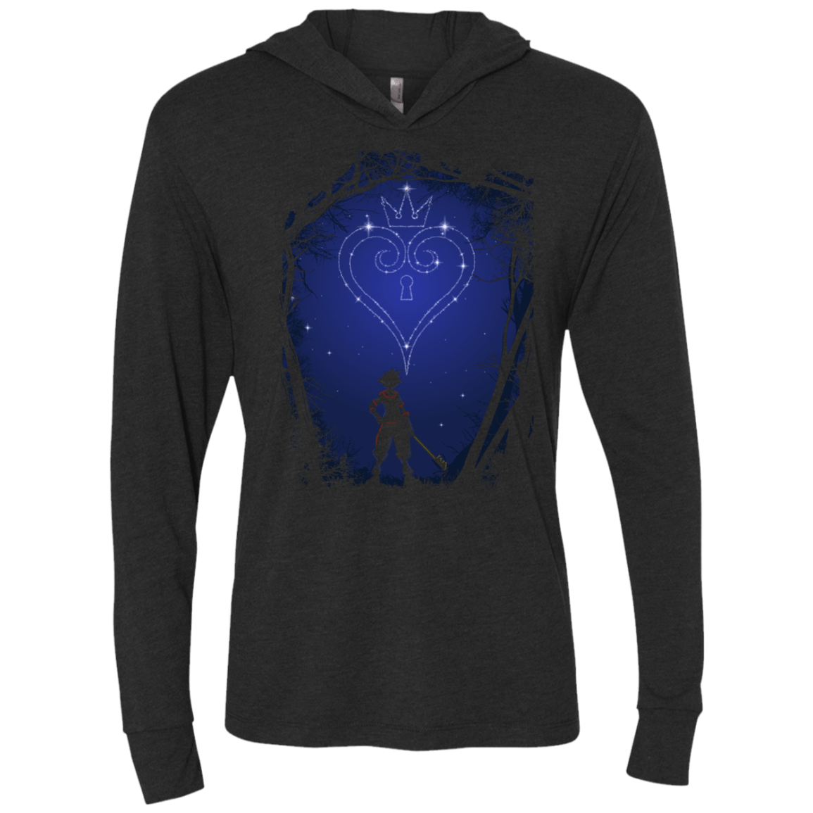 Constellation Kingdom Triblend Long Sleeve Hoodie Tee