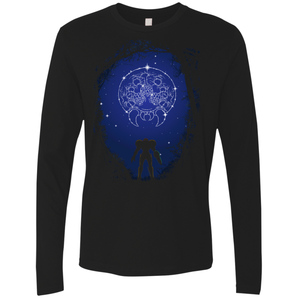 T-Shirts Black / S Constellation Metroid Men's Premium Long Sleeve