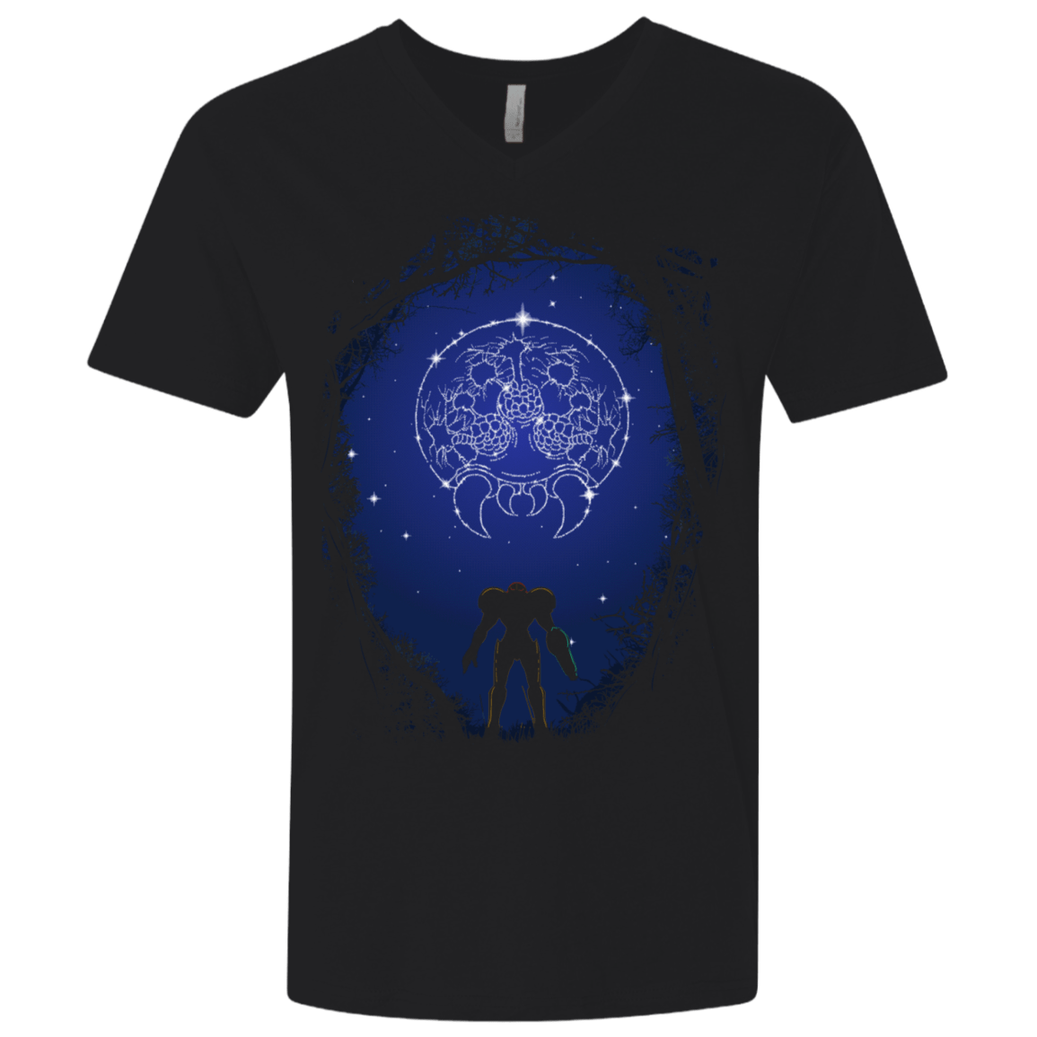 T-Shirts Black / X-Small Constellation Metroid Men's Premium V-Neck
