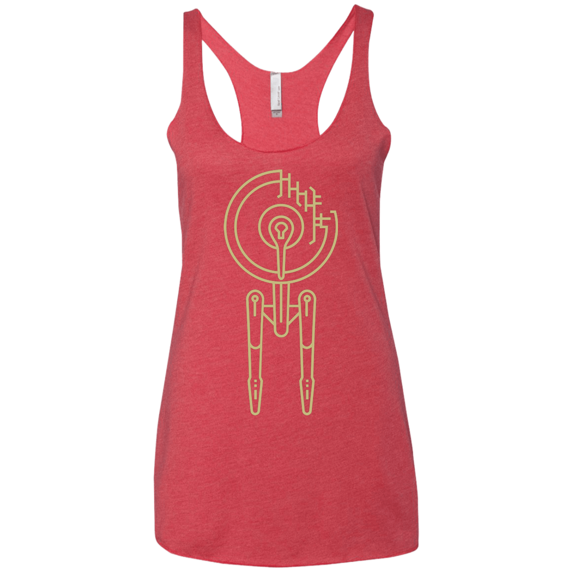 T-Shirts Vintage Red / X-Small Construction Stars Women's Triblend Racerback Tank