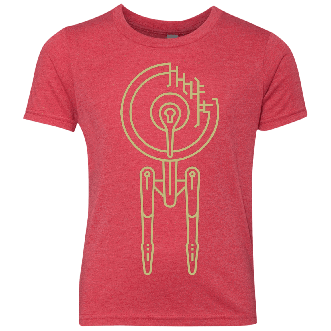 T-Shirts Vintage Red / YXS Construction Stars Youth Triblend T-Shirt