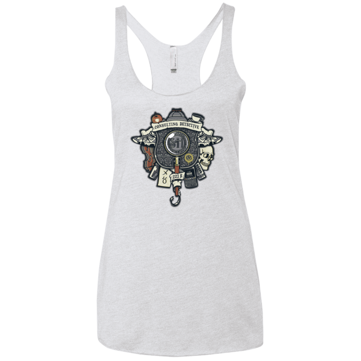 T-Shirts Heather White / X-Small Consulting Detective Women's Triblend Racerback Tank