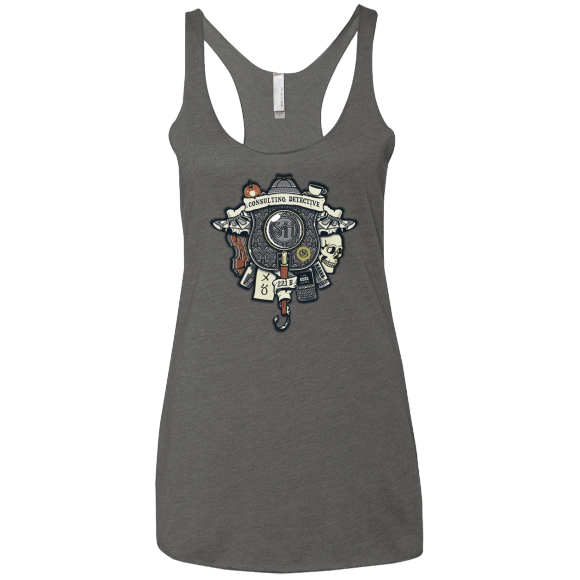 T-Shirts Premium Heather / X-Small Consulting Detective Women's Triblend Racerback Tank