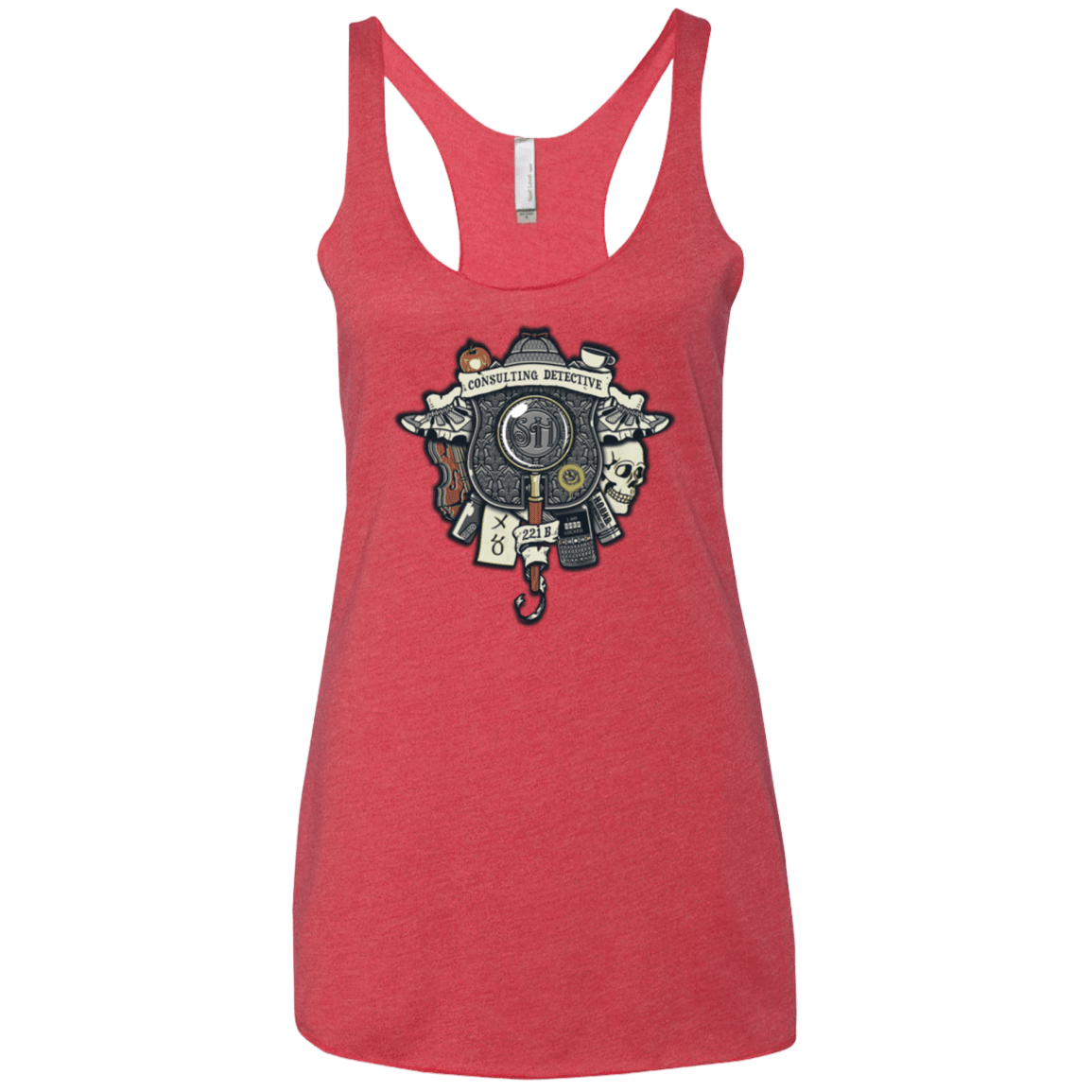 T-Shirts Vintage Red / X-Small Consulting Detective Women's Triblend Racerback Tank