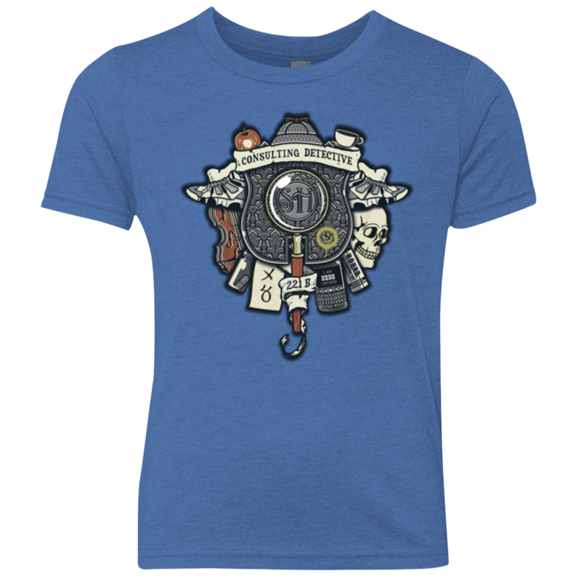 T-Shirts Vintage Royal / YXS Consulting Detective Youth Triblend T-Shirt