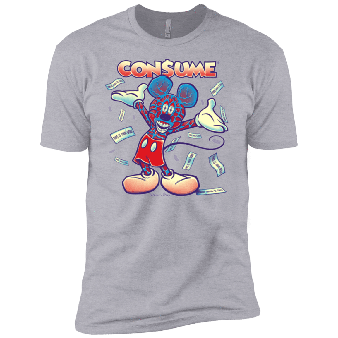 T-Shirts Heather Grey / YXS CONSUME 1 Boys Premium T-Shirt