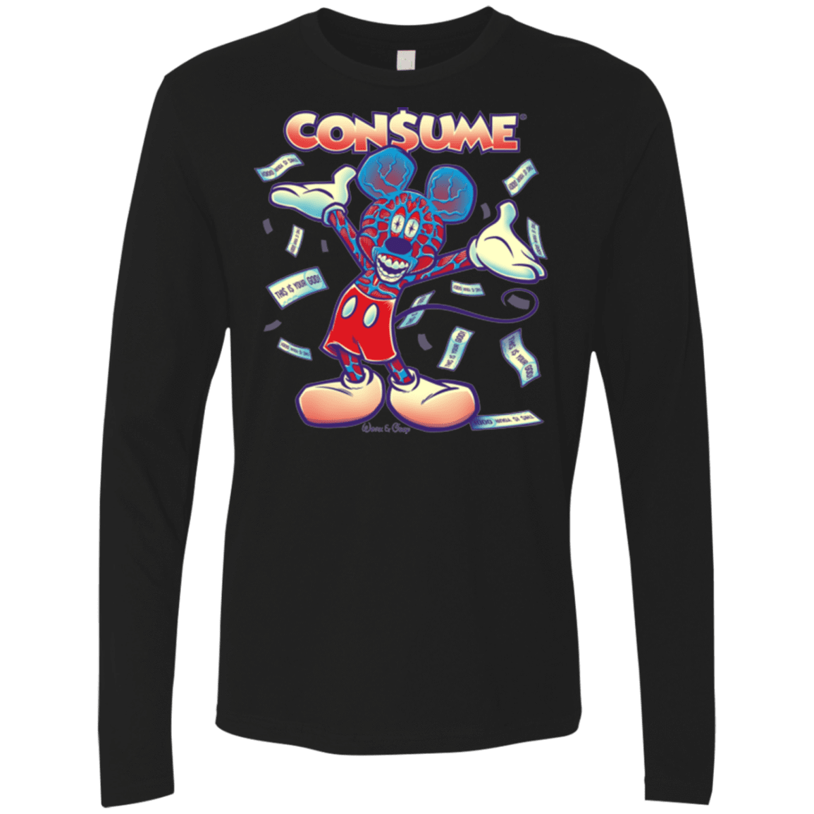 T-Shirts Black / Small CONSUME 1 Men's Premium Long Sleeve
