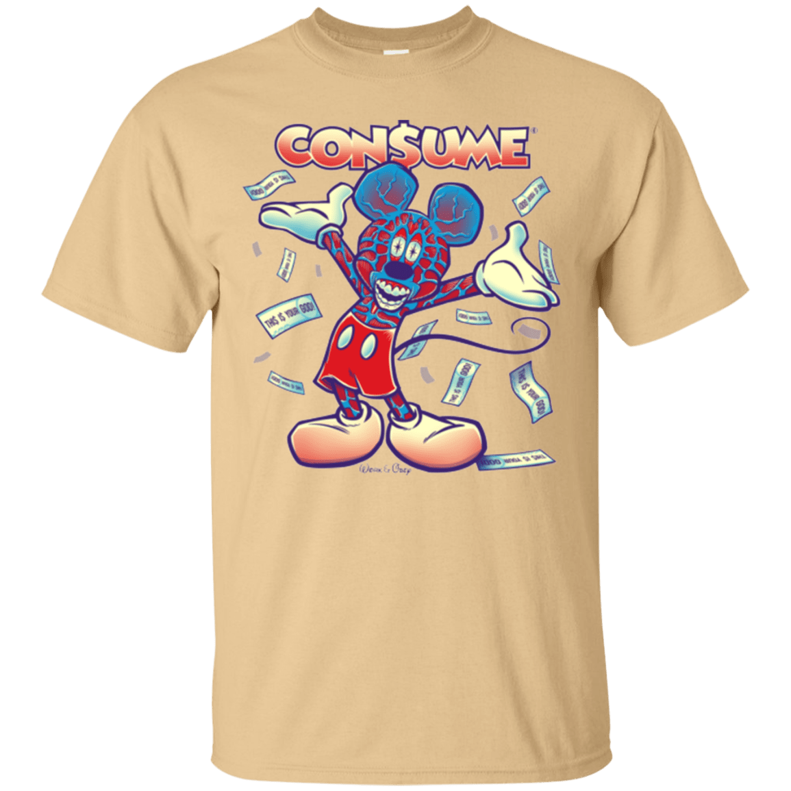 T-Shirts Vegas Gold / Small CONSUME 1 T-Shirt