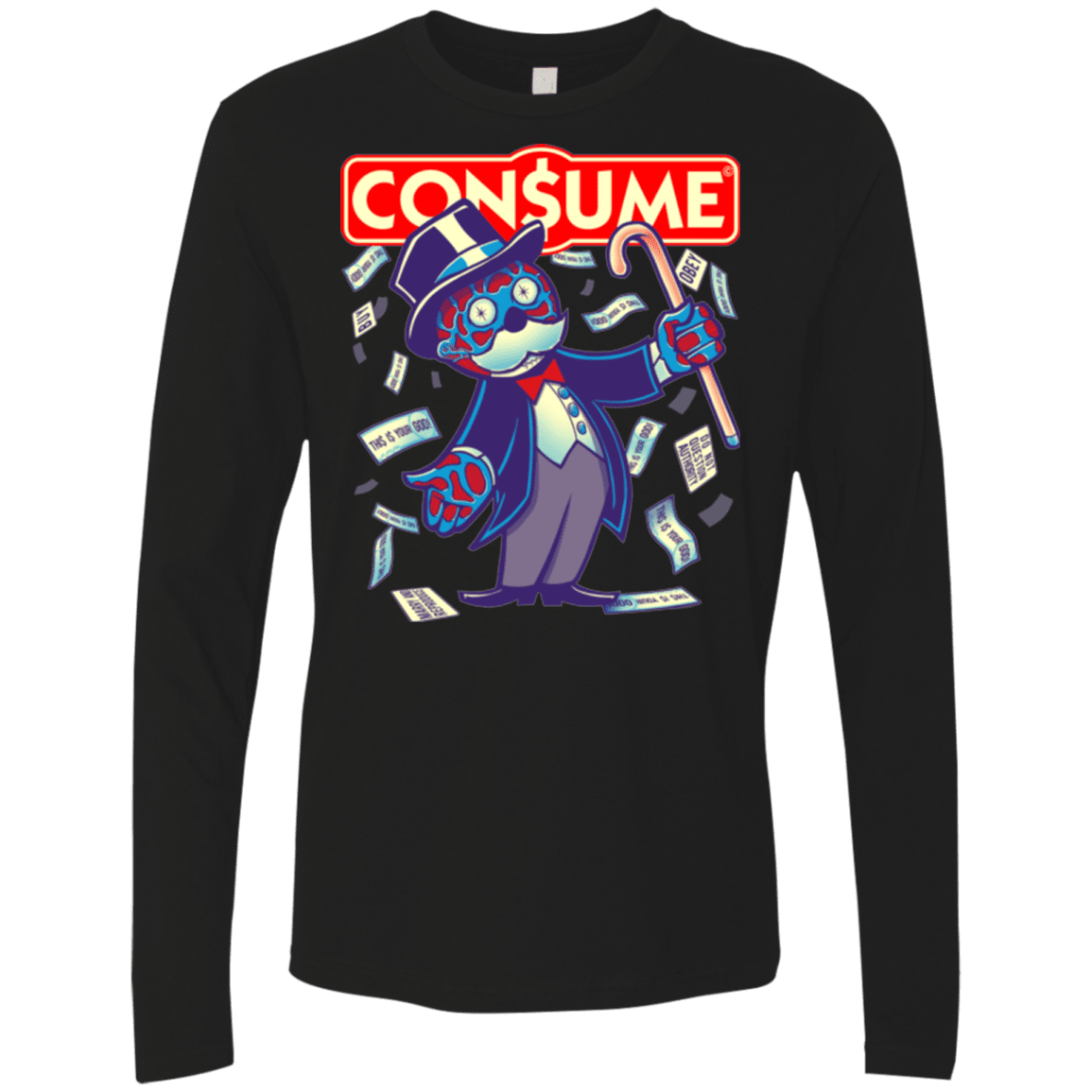 T-Shirts Black / Small CONSUME 2 Men's Premium Long Sleeve
