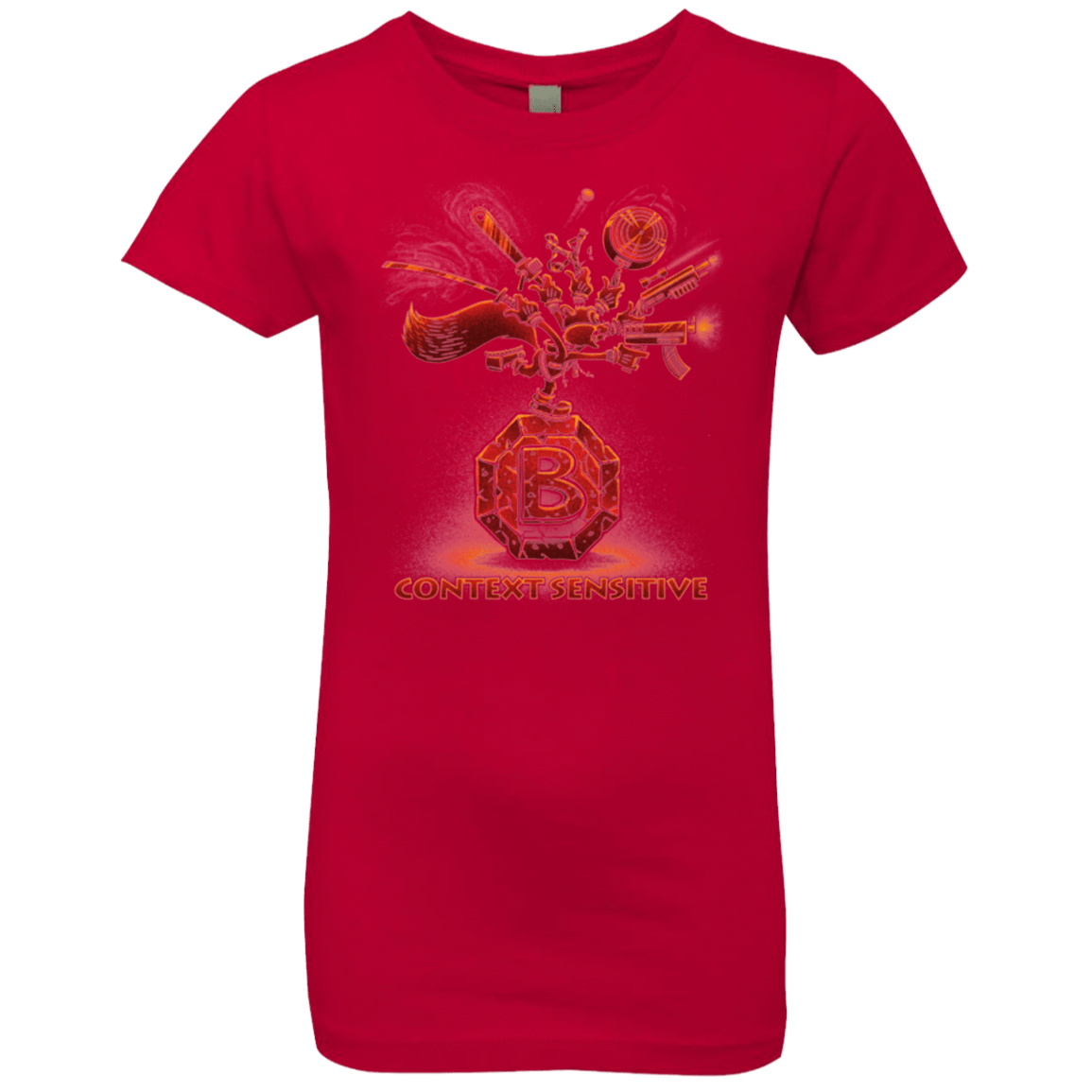 T-Shirts Red / YXS Context Sensitive Girls Premium T-Shirt