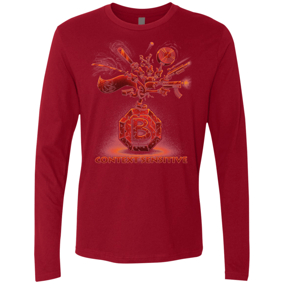 T-Shirts Cardinal / Small Context Sensitive Men's Premium Long Sleeve