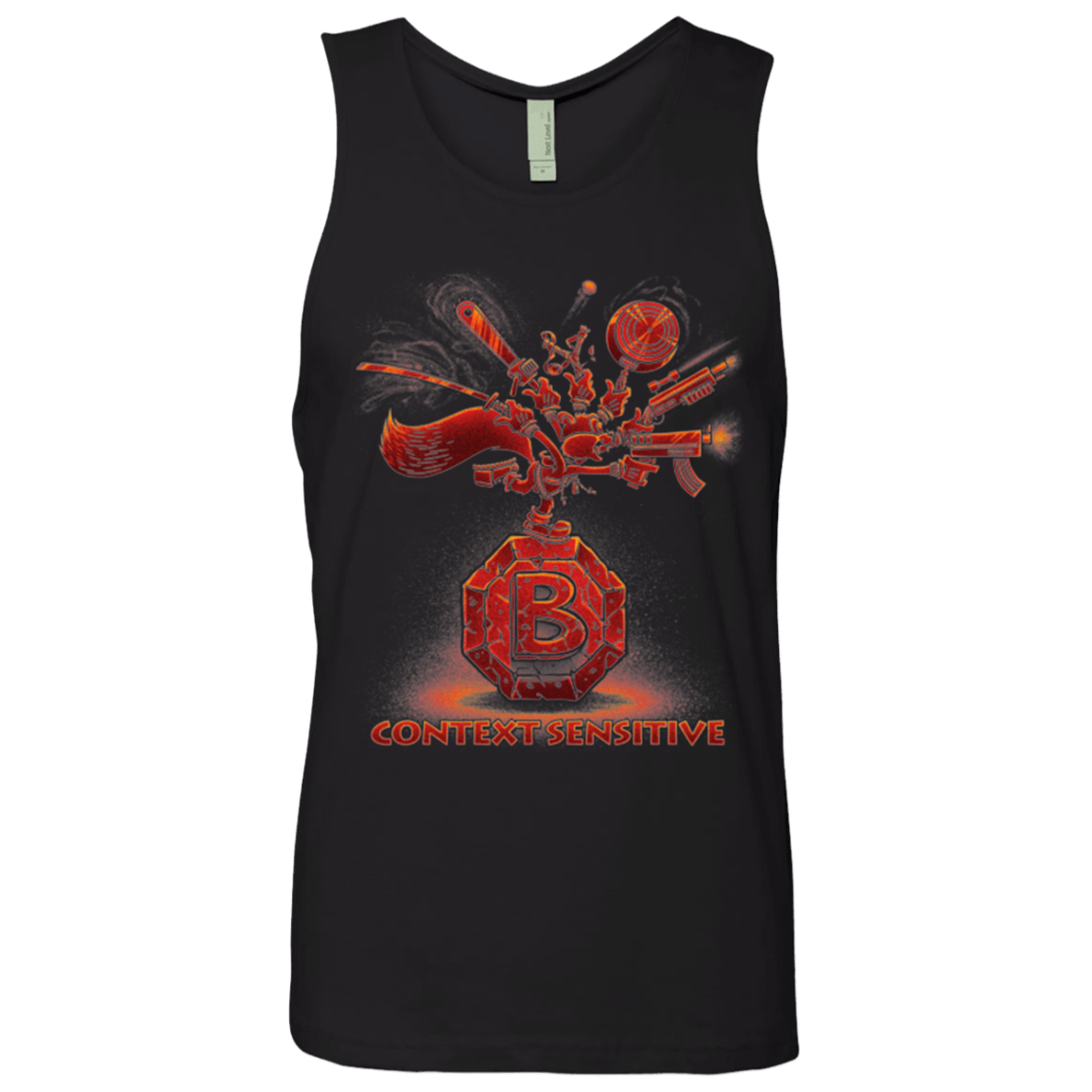 T-Shirts Black / Small Context Sensitive Men's Premium Tank Top