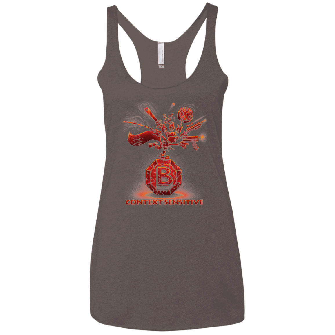 T-Shirts Macchiato / X-Small Context Sensitive Women's Triblend Racerback Tank