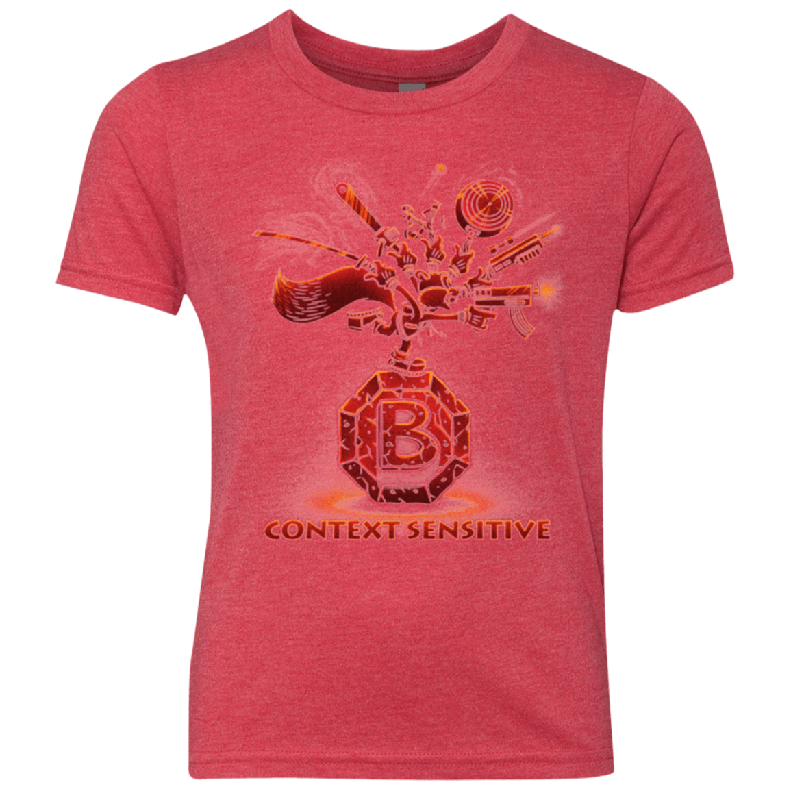 T-Shirts Vintage Red / YXS Context Sensitive Youth Triblend T-Shirt