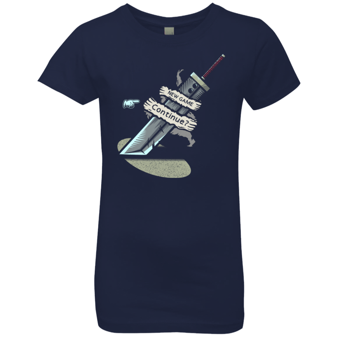 T-Shirts Midnight Navy / YXS Continue Girls Premium T-Shirt