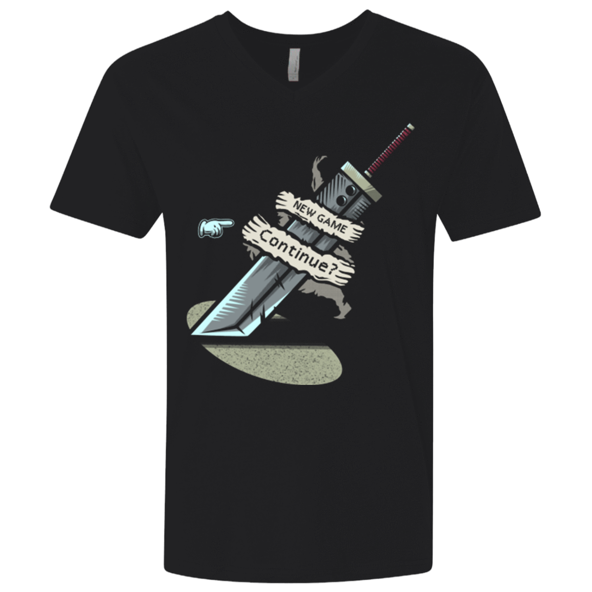 T-Shirts Black / X-Small Continue Men's Premium V-Neck