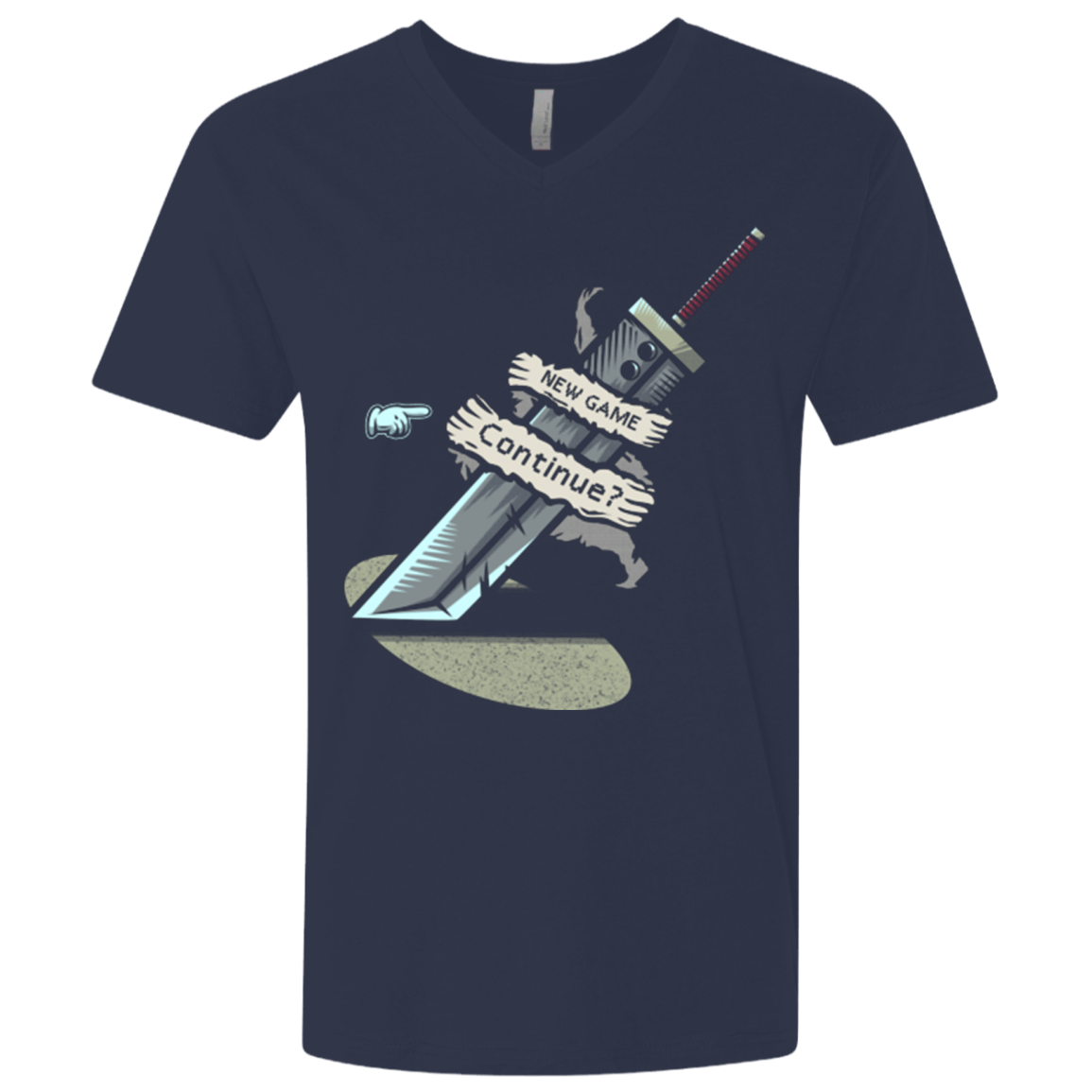 T-Shirts Midnight Navy / X-Small Continue Men's Premium V-Neck