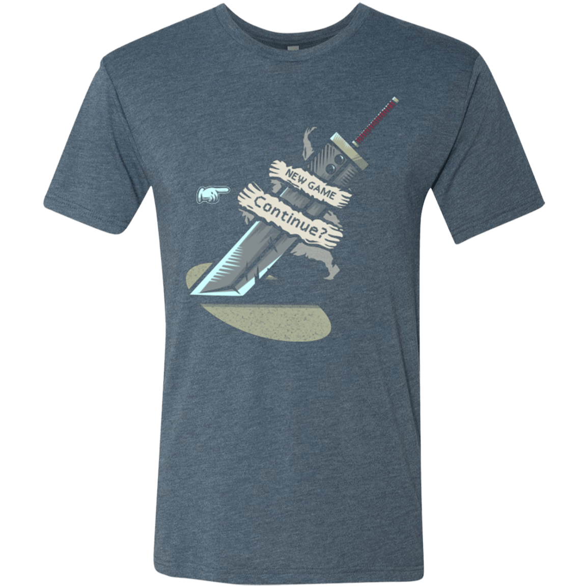 T-Shirts Indigo / Small Continue Men's Triblend T-Shirt