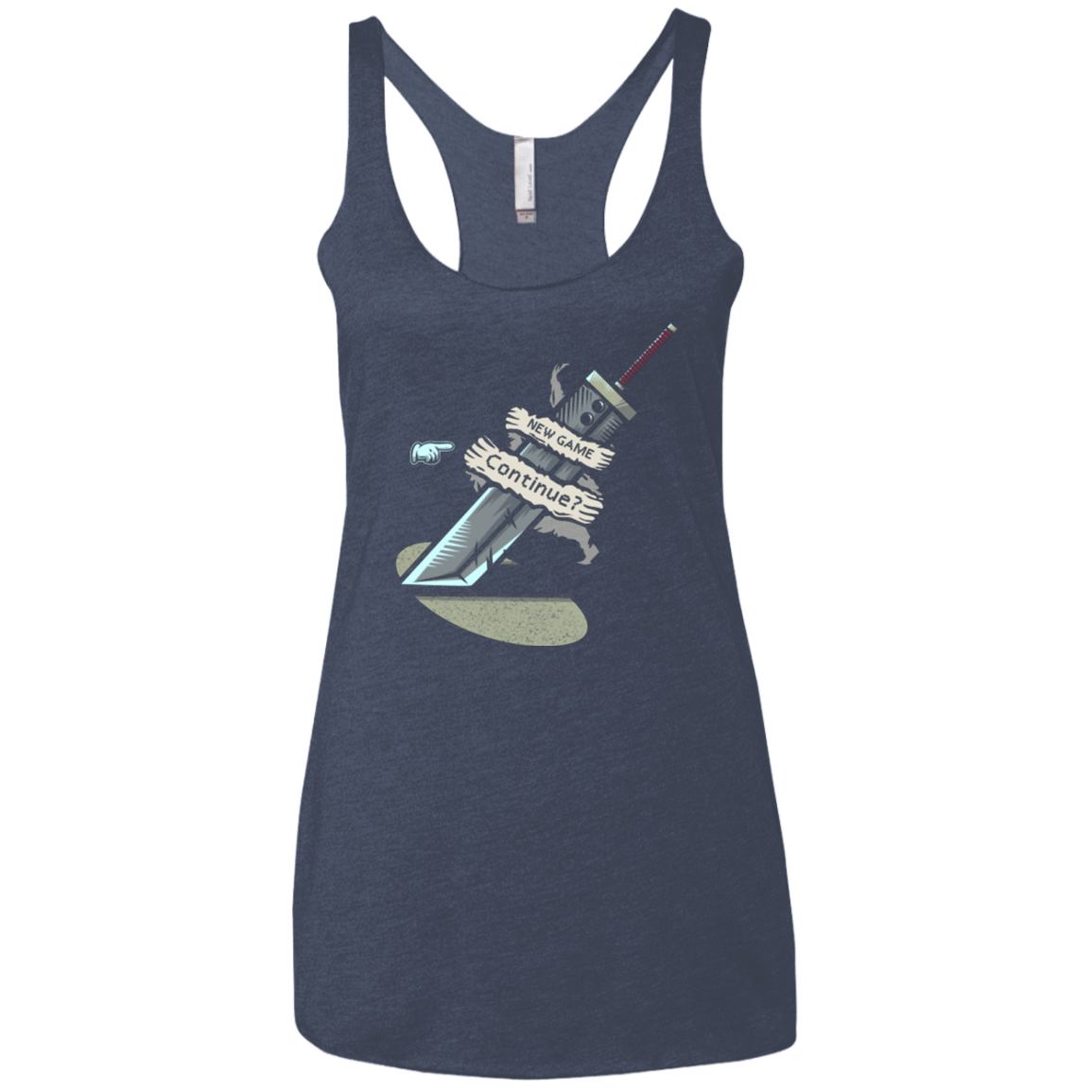 T-Shirts Vintage Navy / X-Small Continue Women's Triblend Racerback Tank