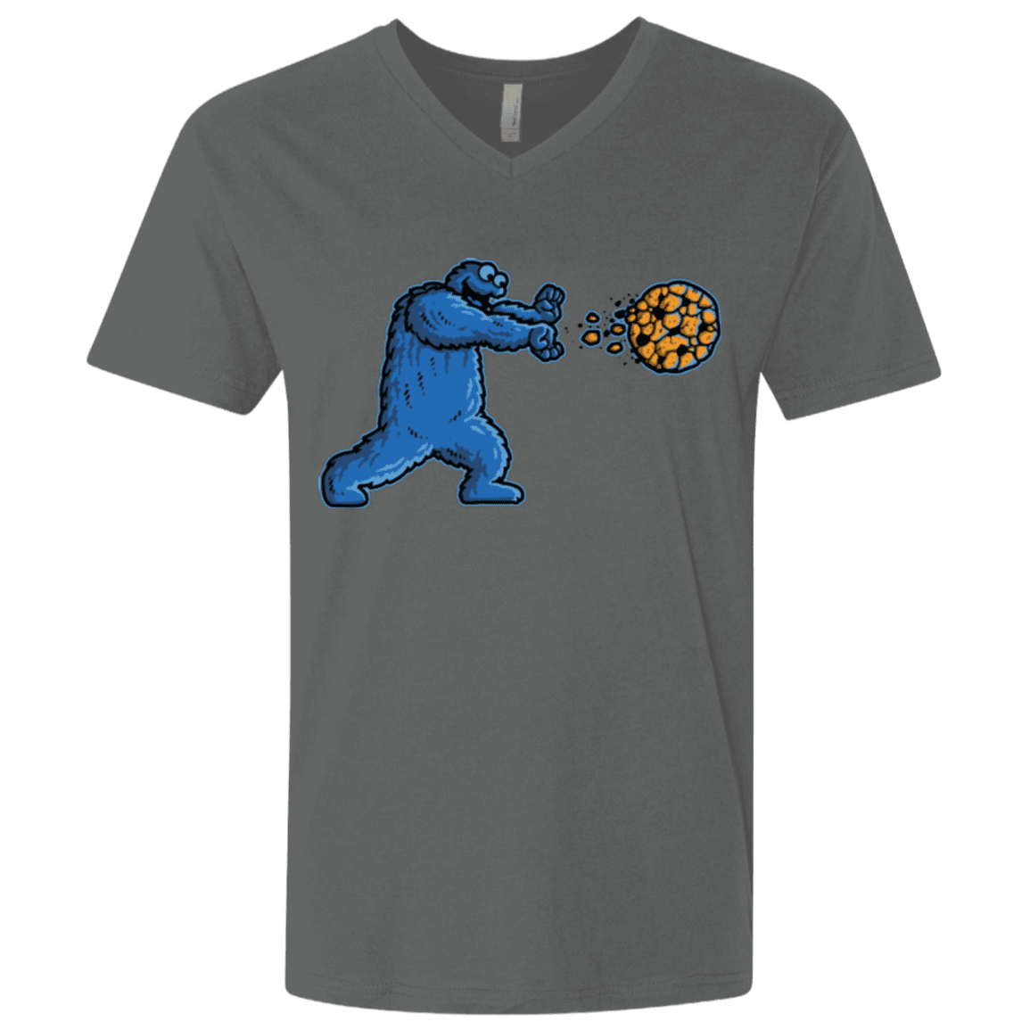 T-Shirts Heavy Metal / X-Small COOKIE DOUKEN Men's Premium V-Neck