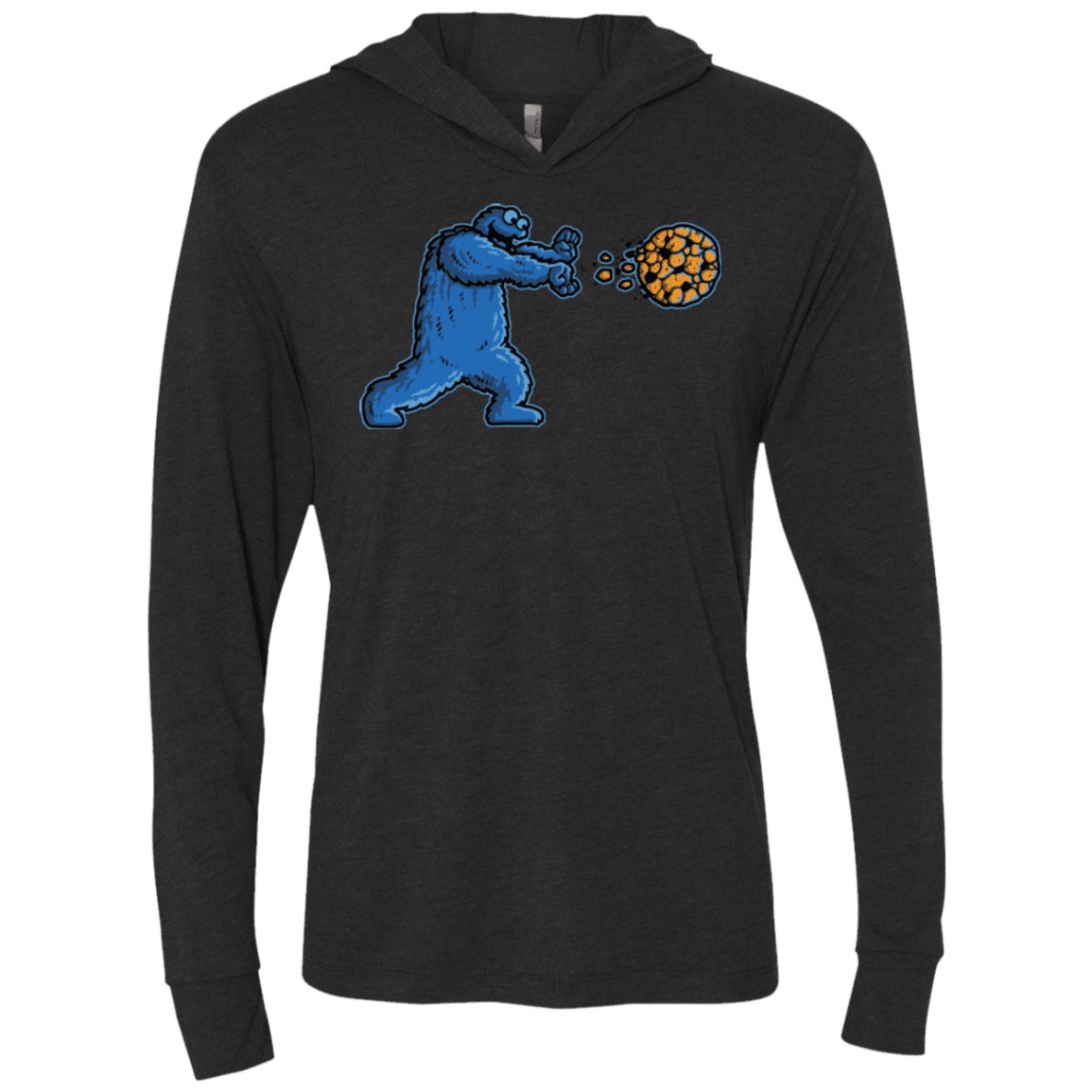 T-Shirts Vintage Black / X-Small COOKIE DOUKEN Triblend Long Sleeve Hoodie Tee