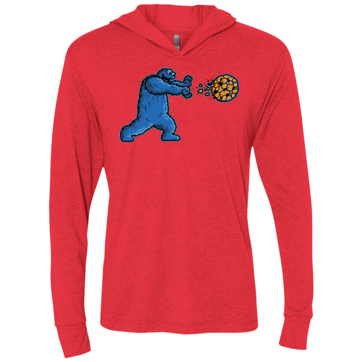 T-Shirts Vintage Red / X-Small COOKIE DOUKEN Triblend Long Sleeve Hoodie Tee