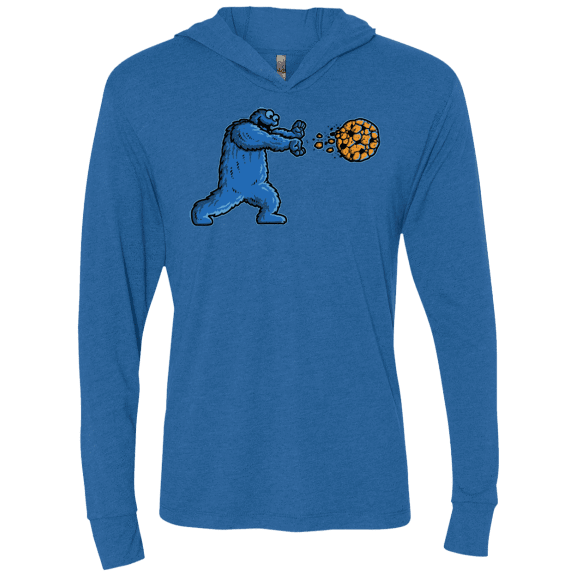 T-Shirts Vintage Royal / X-Small COOKIE DOUKEN Triblend Long Sleeve Hoodie Tee