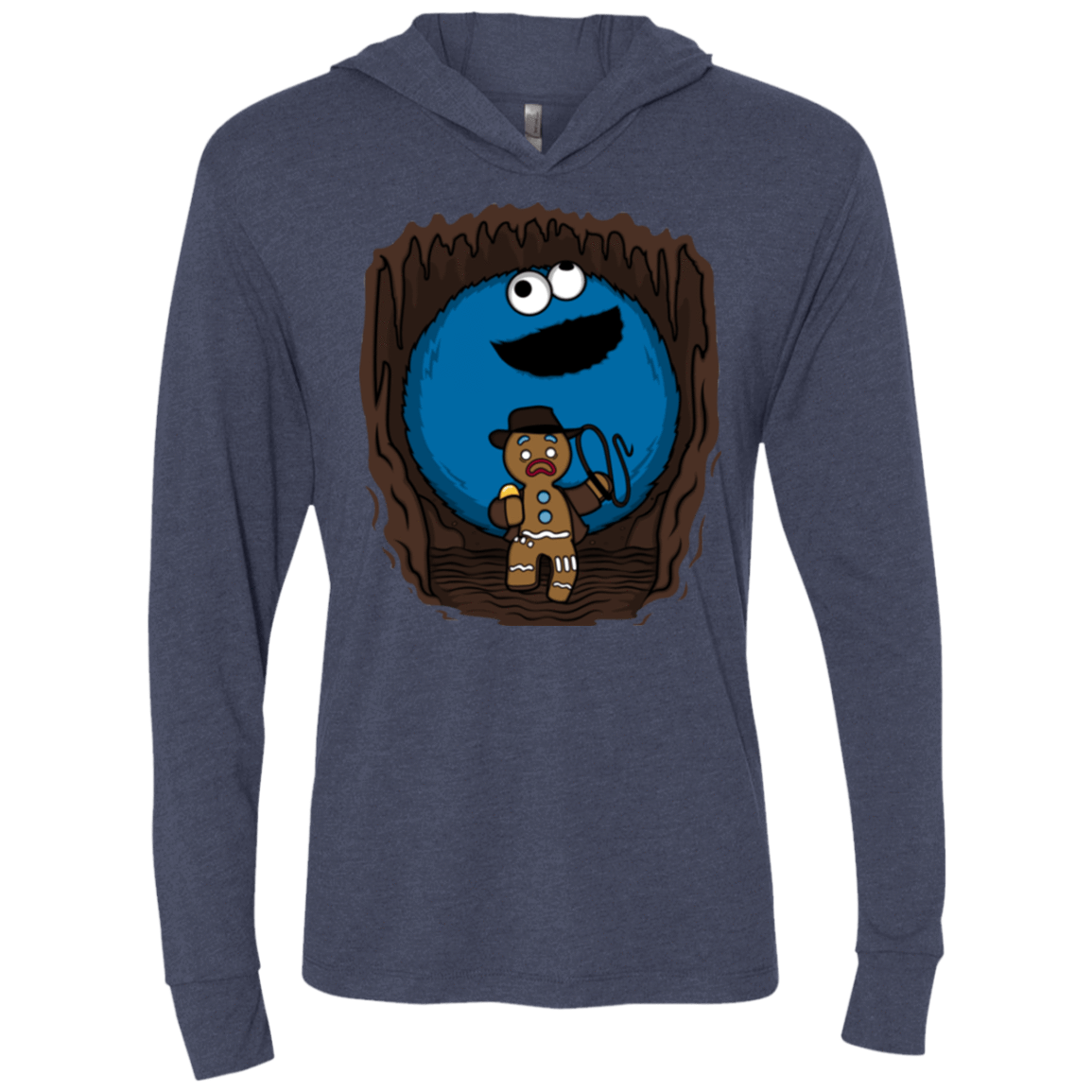 T-Shirts Vintage Navy / X-Small Cookie Jones Triblend Long Sleeve Hoodie Tee