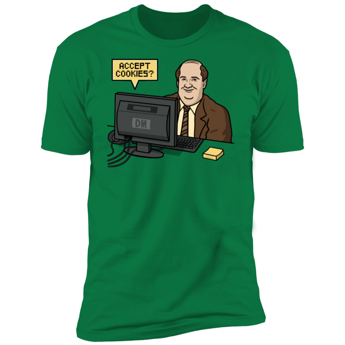 T-Shirts Kelly Green / S Cookies Acceptor Men's Premium T-Shirt